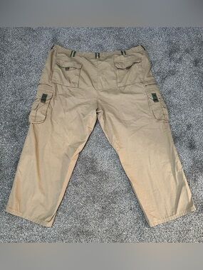 Boulder Creek Trading Company Big & Tall Khaki Stacked Cargo Pocket Pants 54 40